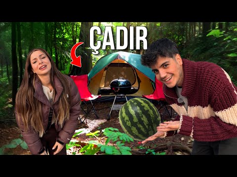 ÇADIR KURUP KAMP YAPTIK!! Melih Yıldırım | Sıla Beyoğlu | Serkan 