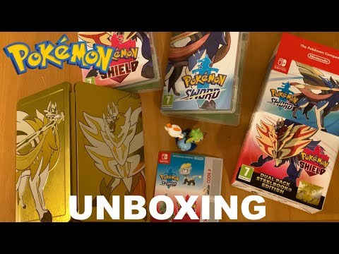 UNBOXING POKEMON SWORD & SHIELD DUAL PACK STEELBOOK EDITION | Nintendo Switch