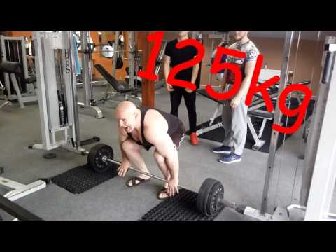 TADEK SIŁACZ - Wiosłowanie w opadzie - Nad chwytem 120/125kg Pod chwytem 130kg