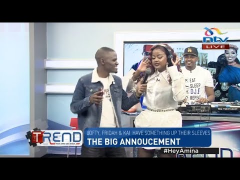 AMINA AMEVALISHWA HEADPHONE KWA THE TREND NTV NA PRESENTER KAI🤣🤣UTACHEKA HII