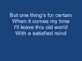 A Satisfied Mind 