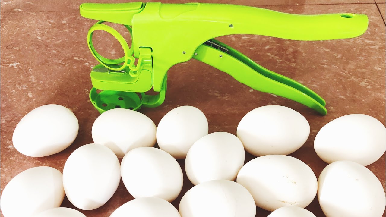 egg cracker and egg white separator