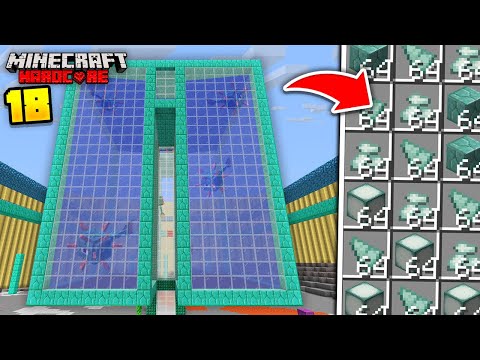 I Built a MEGA Guardian Farm in Minecraft Hardcore! (#18)