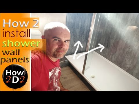 How to install shower wall boards  Bathroom panels fitting splashback