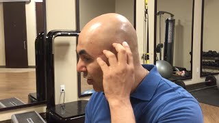 How to find and treat temporalis muscle trigger points - trigger point therapy - headache relief