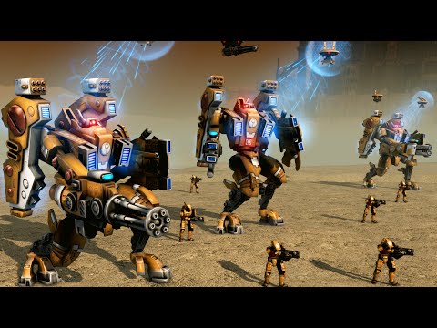 TAU EMPIRE vs IMPERIAL GUARD - Warhammer 40k Mod | Men of War: Assault Squad 2 (4K)