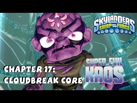 Skylanders Swap Force Chapter 17 - Cloudbreak Core - Kaos Boss Battle  1080P HD