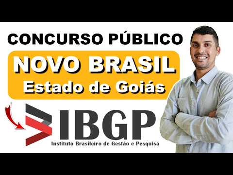 CONCURSO NOVO BRASIL GO 2026 |  PROFESSOR EDUCAÇÃO INFANTIL E ENSINO FUNDAMENTAL 1º AO 5º ANO #ibgp
