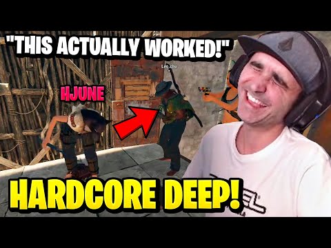 Summit1g Reacts to CoconutB & HJune GOING DEEP on Zerg in First Hardcore Rust!