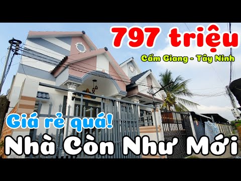 Bán nhà nóc Thái giá rẻ 797 triệu như mới ở xã Cẩm Giang cũ Thạnh Đức Tây Ninh cách TPHCM 60km