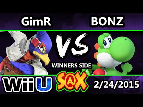 S@X - VGBC | GimR (Falco) Vs. Bonz (Yoshi) SSB4 Singles Bracket - Smash For Wii U