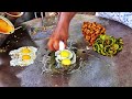 Middle Class Brothers Selling Delicious Egg Omelette Dishes Egg Street Food Indian Street Food
