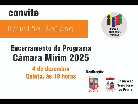 Encerramento da Câmara Mirim 2025