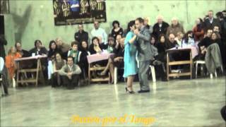 CRISTINA SOSA y DANIEL NACUCCHIO Bailando MILONGA COMPADRE en la MILONGA DEL MORAN
