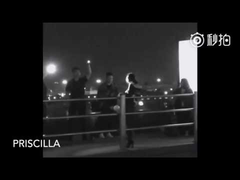 160927 Victoria - Photoshoot BTS Before Heading To Paris at Shanghai Airport