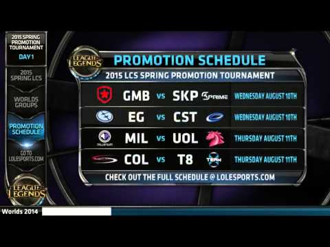 Welcome to Season 5 EU and NA LCS Spring 2015 Promotion/Relegation Tournament!
