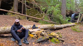 Solo E-Bike Camping + Cooking Steak In Fire | Mokwheel Basalt