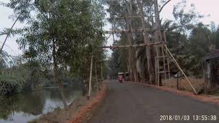 preview picture of video 'Gosaba,Jatirampur,Pakhirala to Sajnekhali on cycle,Sundarban, West Bengal  video 1'