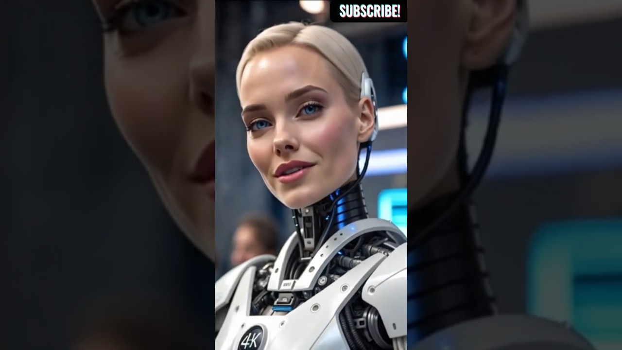 AI Art: The Fusion of Beauty and Technology in High Definition! 🤖🎬 #roboticinnovation #robots