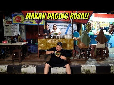 NEX CARLOS NEKAT MAKAN DAGING RUSA DI PINGGIR JALAN!!