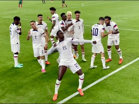 Christian Pulisic Goal vs Mexico - Timothy Weah Assist - Dos a Cero - Live in Nation’s League USMNT
