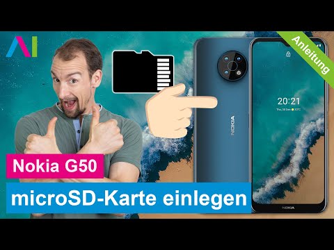 Nokia G50 - microSD-Karte einlegen • 💾 • 📲 • 📈 • Anleitung | Tutorial