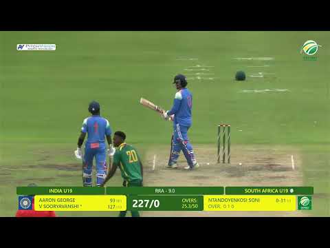 South Africa U19 India U19 - 3rd YODI Highlights