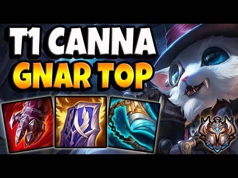 T1 Canna GNAR vs RENEKTON [ TOP ] Patch 11.4 Korea Challenger ✅