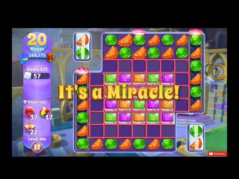 Wonka's World of Candy Level 804 NO BOOSTERS - A S GAMING ✔