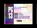HBO The Following Is Rated PG 13 1987