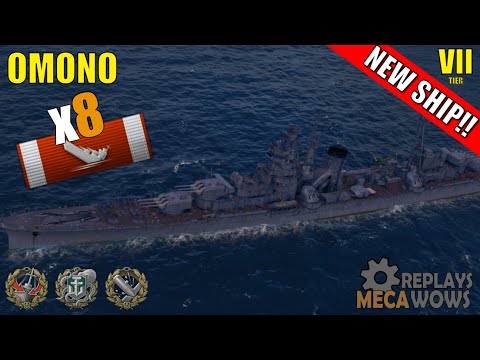 NEW SHIP!! Omono 8 Kills & 161k Damage | World of Warships Gameplay