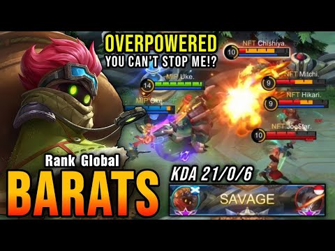 91% Win Rate Build Barats Perfect Gameplay!   Top 1. #topbuildsbarats #hmmobilelegends #stayhome