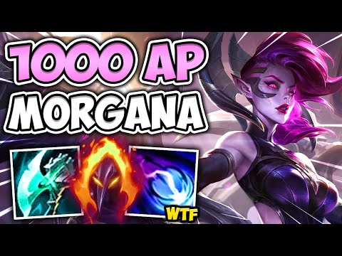 DON'T GET HIT BY A 1000 AP MORGANA Q OR YOU'LL GET ONE SHOT! (DOUBLE HARVEST) - League of Legends
