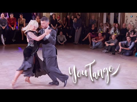  Alejandra Mantinan  and  Alejandro Lazzaro  are  dancing  to  the  tango  "  Tu Corazon  "  by  Donato Racciatti  in  2022