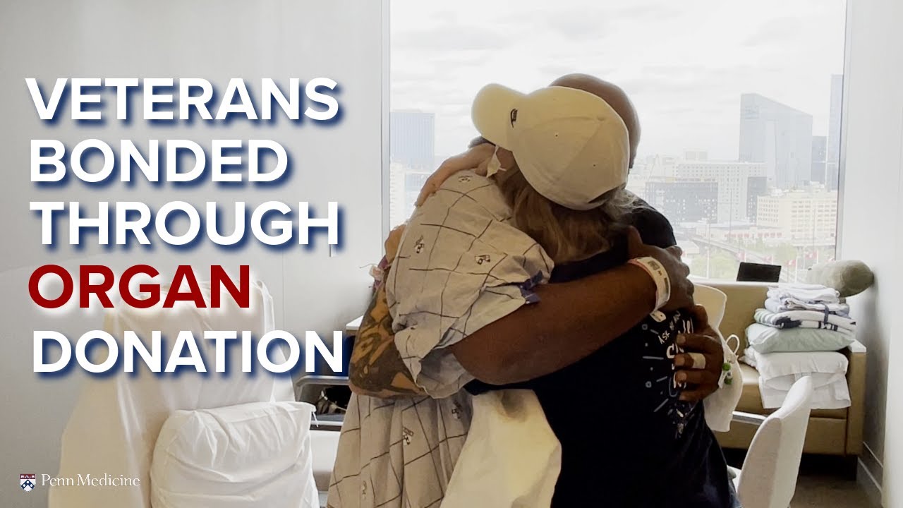 Watch video titled Two Veterans Forever Bonded Through Organ Donation on YouTube