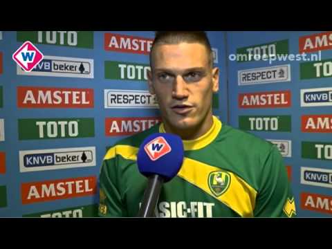ADO-speler Vito Wormgoor na GVVV - ADO Den Haag