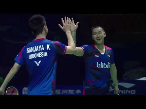 Kevin Sanjaya - Marcus Gideon VS Ellis Langridge