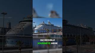 Barcelona's Port is Absolutely MASSIVE 😱 #cruise #travel #mediterranean