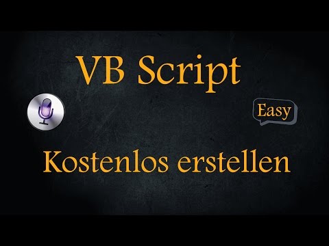 VB Script für Anfänger Erstellen Stimme Programmieren Hacken Lernen [VB Script Siri spricht] Deutsch
