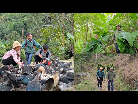 The power of love: working together with her ex-husband to earn money to raise their children.