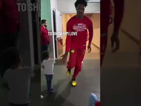 This young fan’s reaction after giving NBA players high fives is amazing ❤️ (via ATLHawks/TW)
