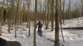 preview picture of video 'Le VéloNeige de Coaticook 2014 - Rando'