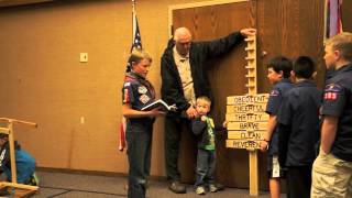 Cub Scout bridging ceremony