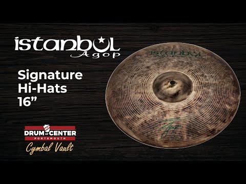 Istanbul Agop Signature Hi Hat Cymbals 16" 1081/1273 grams AGH16