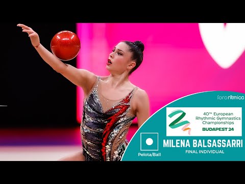 Milena Baldassarri (ITA) - Pelota/Ball - FINAL INDIVIDUAL - Budapest EC 2024