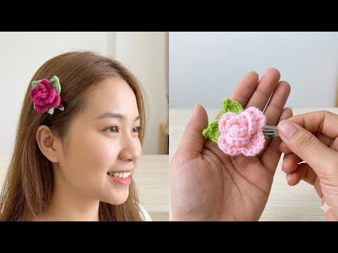 Kẹp tóc hoa hồng