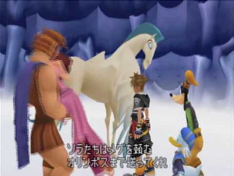 KH2, Japanese cutscene: 186 - Olympus Coliseum: First Visit (Part 24)