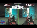 What it looks like to play in 144hz vs 60hz! Call Of Duty: Warzone