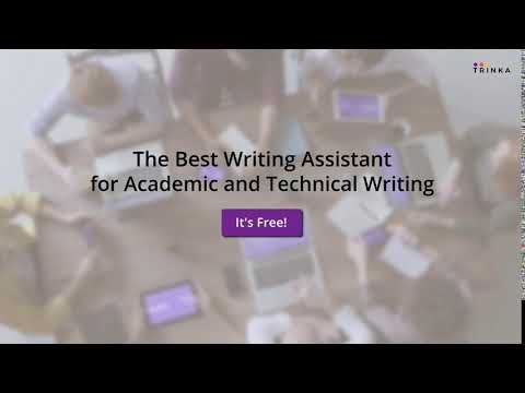 Try Trinka for Free - The Best Writing Assistant