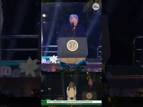 President Trump and First Lady Melania light National Christmas Tree on the Ellipse